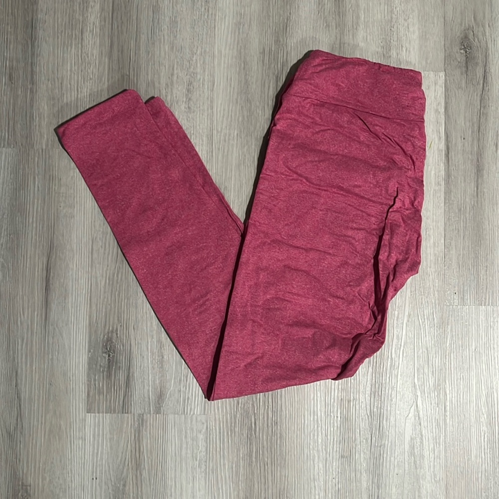 OS LuLaRoe pink leggings.